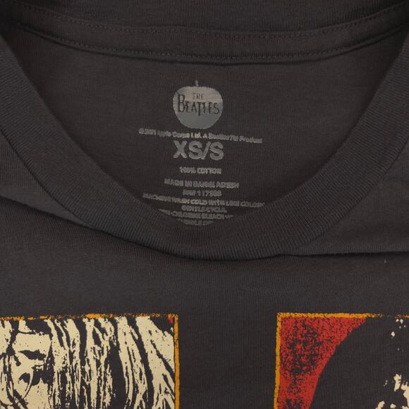 Beatles Band Short Sleeve Graphic Casual T Shirt Mens Size Small S Gray - Picture 3 of 9